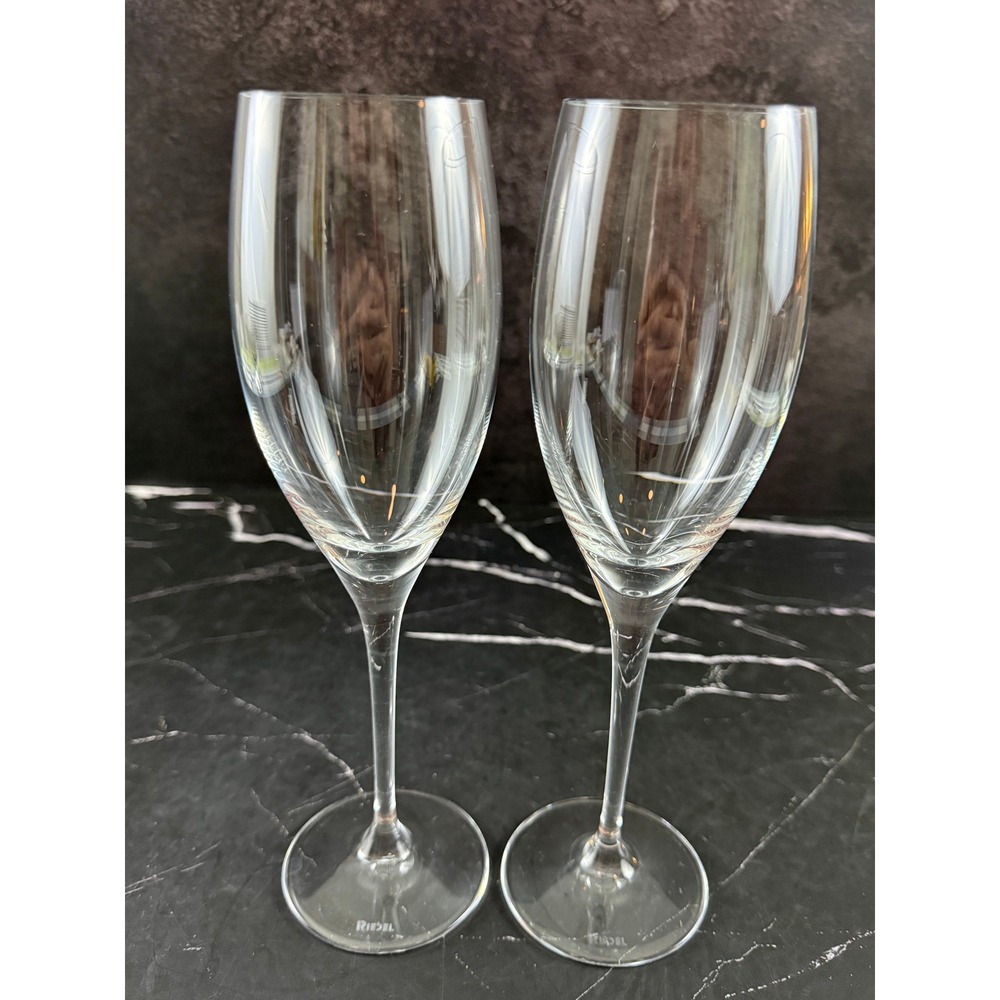 PAIR (2) of Riedel Vintage Sommeliers Champagne Flutes 9 5/8in Tall MINT!